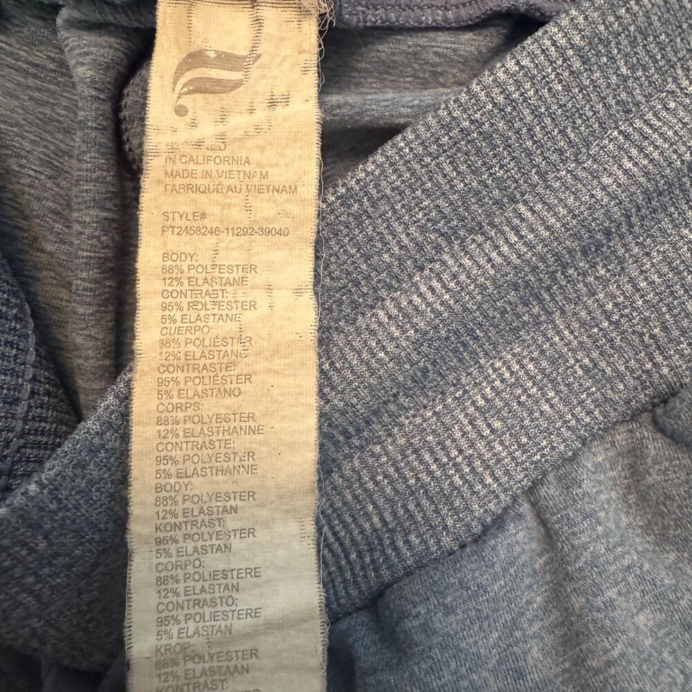 Fabletics Cloud Jersey Jogger Pants Women's Blue Heather Drawstring Stretch M - Picture 15 of 15